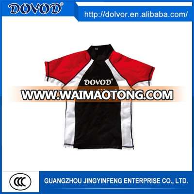 OEM service cheap short sleeve swim rash guard shirt